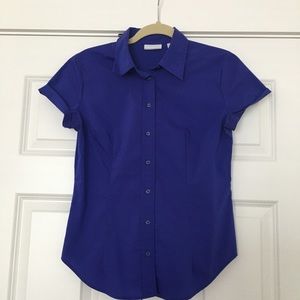 New York and Company Short Sleeve Buttondown Shirt